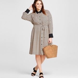 WHO WHAT WEAR Long Sleeve Dress NWOT